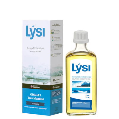 LYSI Tran islandzki naturalny 240ml