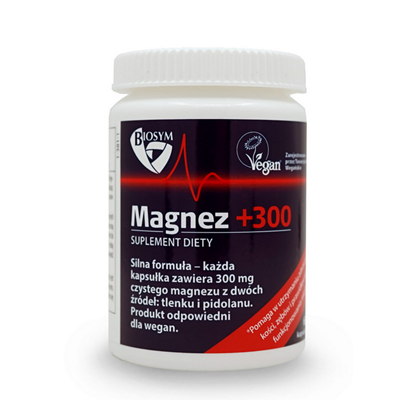 Magnez +300 300mg, 60kaps. BIOSYM (MEDI-FLOWERY)