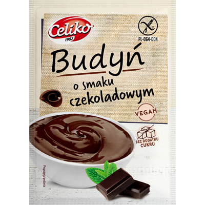 Budyń o smaku czekoladowym bezglutenowy bez dodatku cukru 40g CELIKO