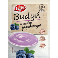 Budyń o smaku jagodowym bezglutenowy bez dodatku cukru 40g CELIKO