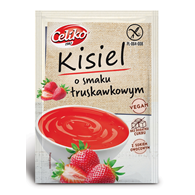 Kisiel o smaku truskawkowym bezglutenowy bez dodatku cukru 40g CELIKO