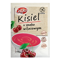 Kisiel o smaku wiśniowym bezglutenowy bez dodatku cukru 40g CELIKO