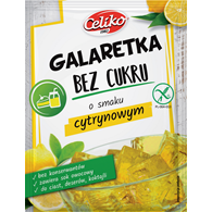 Galaretka o smaku cytrynowym bez cukru bezglutenowa 14g CELIKO