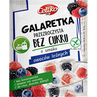 Galaretka o smaku owoców leśnych przezroczysta bez cukru bezglutenowa 14g CELIKO