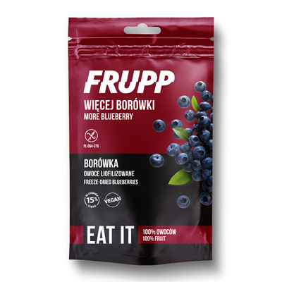 Owoce liofilizowane FRUPP borówka bezglutenowe 15g CELIKO