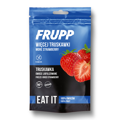 Owoce liofilizowane FRUPP truskawka bezglutenowe 13g CELIKO