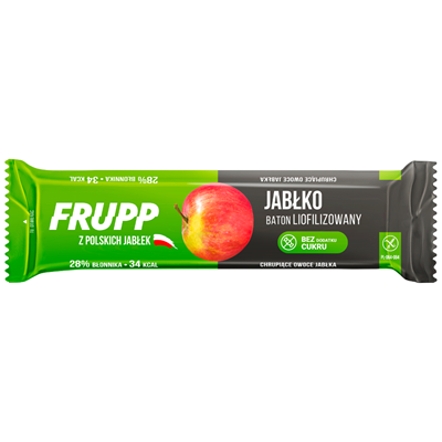Baton liofilizowany FRUPP jabłko bezglutenowy 9g CELIKO