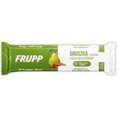 Baton liofilizowany FRUPP gruszka-cynamon bezglutenowy 10g CELIKO