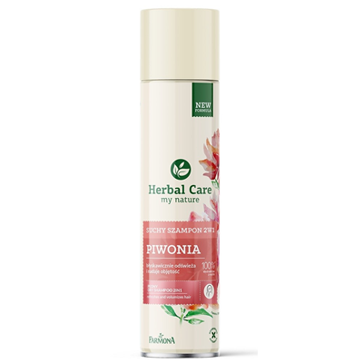 HERBAL CARE Suchy szampon PIWONIA 2w1 (odświeża i nadaje objętość) 180ml