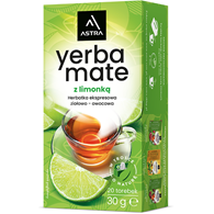 YERBA MATE z limonką herbatka 20*1,5g ASTRA
