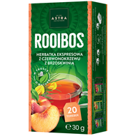 ROOIBOS herbatka z czerwonokrzewu z brzoskwinią 20*1,5g ASTRA