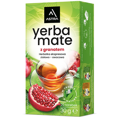 YERBA MATE z granatem herbatka 20*1,5g ASTRA