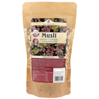 PIĘĆ PRZEMIAN Musli owsiane z czekoladą i czarną porzeczką bezglutenowe 500g
