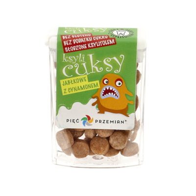 PIĘĆ PRZEMIAN Cuksy jabłko z cynamonem z ksylitolem 13g