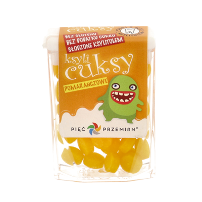 PIĘĆ PRZEMIAN Cuksy pomarańczowe z ksylitolem 13g
