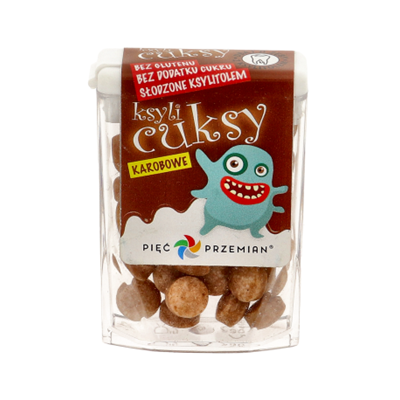 PIĘĆ PRZEMIAN Cuksy z karobem z ksylitolem 13g.