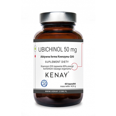 KENAY Ubichinol 50mg, 60kaps. - aktywny Koenzym Q10