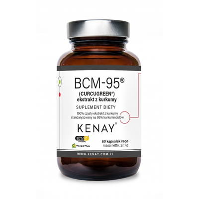 KENAY Kurkuma ekstrakt BCM-95, 60kaps. Licaps