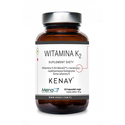 KENAY Witamina K2 MenaQ7 z ciecierzycy 100mcg, 60kaps.