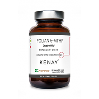 KENAY Folian 5-MTHF Quatrefolic 400mcg, 60kaps. - aktywny kwas foliowy