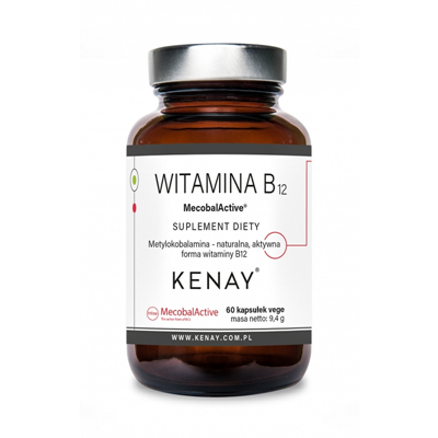 KENAY Witamina B12 250mcg, 60kaps. -  metylokobalamina MecobalActive