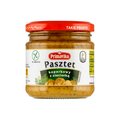 PRIMAVIKA Pasztet koperkowy z cieciorką 160g