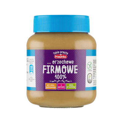 PRIMAVIKA Masło orzechowe Firmowe 100% 350g