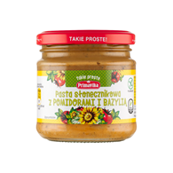 PRIMAVIKA Pasta słonecznikowa z pomidorami i bazylią 160g