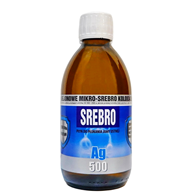 Mikro-Srebro koloidalne Ag500 50ppm 300ml PRO AKTIV - płyn do płukania jamy ustnej