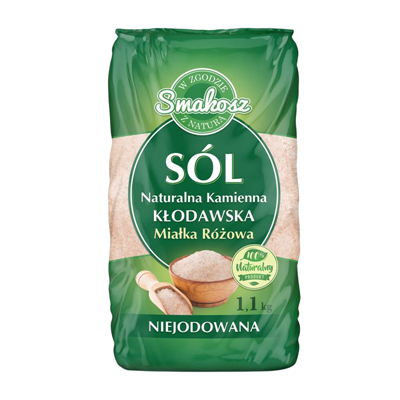 SMAKOSZ Sól kłodawska miałka naturalna kamienna niejodowana 1,1kg