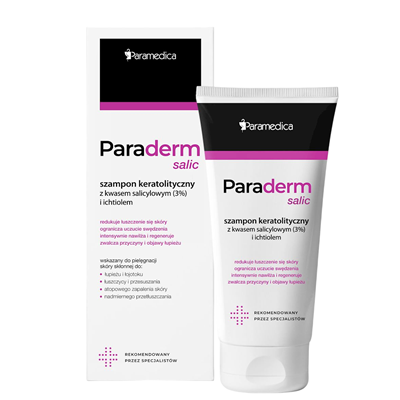 Paraderm SALIC Szampon keratolityczny z kwasem salicylowym (3%) i ichtiolem 150g PARAMEDICA