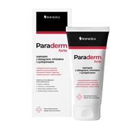 Paraderm FORTE Szampon z dziegciem, ichtiolem i cyclopiroxem 150g PARAMEDICA