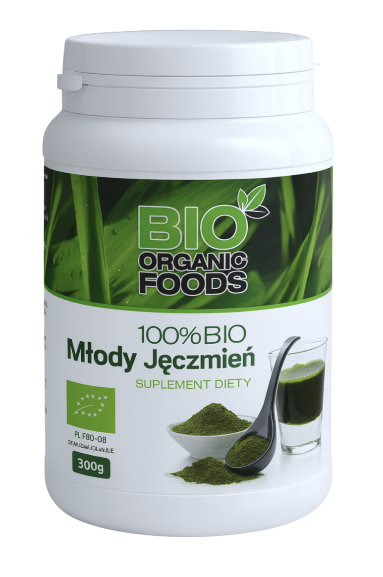 FOODS 100% BIO Mlody jeczmien 300g (sproszkowany sok) BIO ORGANIC
