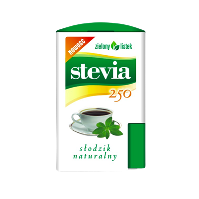 ZIELONY LISTEK Stevia 250 tabletek