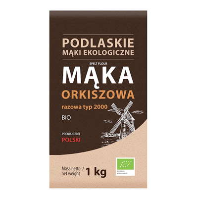 Mąka orkiszowa razowa typ 2000 BIO 1kg BIOLIFE - PODLASKIE EKOLOGICZNE