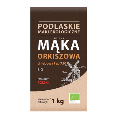 Mąka orkiszowa chlebowa typ 750 BIO 1kg BIOLIFE - PODLASKIE EKOLOGICZNE