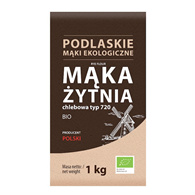 Mąka żytnia chlebowa typ 720 BIO 1kg BIOLIFE - PODLASKIE EKOLOGICZNE