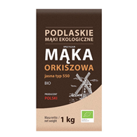 Mąka orkiszowa jasna typ 550 BIO 1kg BIOLIFE - PODLASKIE EKOLOGICZNE