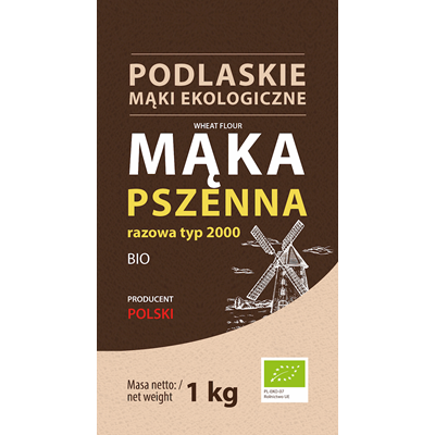 Mąka pszenna razowa typ 2000 BIO 1kg BIOLIFE - PODLASKIE EKOLOGICZNE