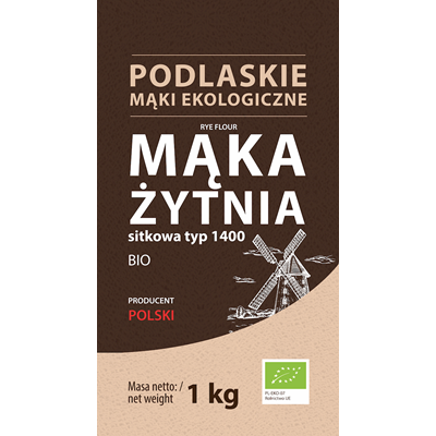 Mąka żytnia sitkowa typ 1400 BIO 1kg BIOLIFE - PODLASKIE EKOLOGICZNE