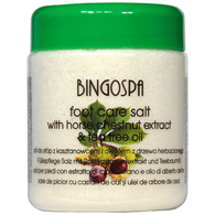 BINGOSPA Sól do stóp z ekstraktem z kasztanowca i olejkiem z drzewa herbacianego 550g