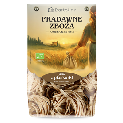 BARTOLINI Makaron z płaskurki jasny gniazda (tagliatelle) BIO 250g