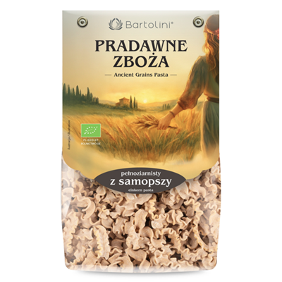 BARTOLINI Makaron z samopszy pełnoziarnisty fala BIO 250g