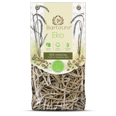 BARTOLINI Makaron orkiszowy pełnoziarnisty krajanka BIO 250g