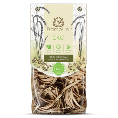 BARTOLINI Makaron orkiszowy pełnoziarnisty gniazda (fettuccine) BIO 250g