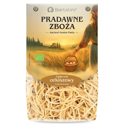 BARTOLINI Makaron orkiszowy 3-jajeczny kluska BIO 250g