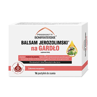 Balsam Jerozolimski na gardło 16 pastylek do ssania PRODUKTY BONIFRATERSKIE