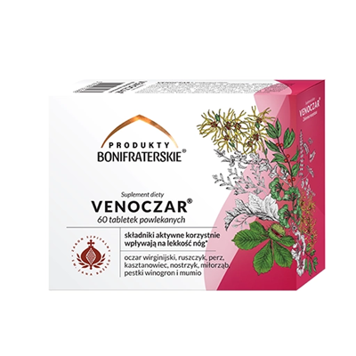 Venoczar 60 tabl. powlekanych PRODUKTY BONIFRATERSKIE