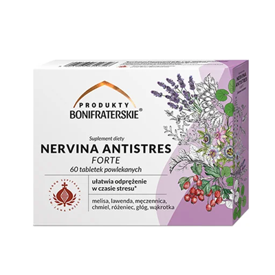 Nervina Antistres Forte 60 tabl. powlekanych PRODUKTY BONIFRATERSKIE
