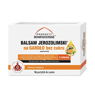 Balsam Jerozolimski na gardło bez cukru 16 pastylek do ssania PRODUKTY BONIFRATERSKIE